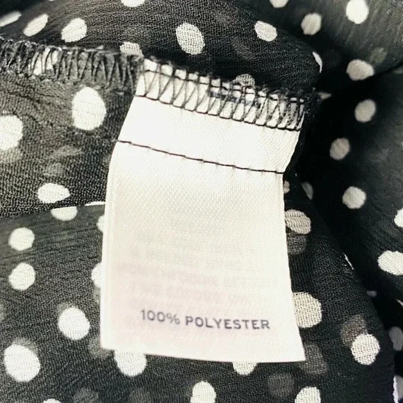 CASLON Women Sleeveless Pullover Polka-Dots Sheer Casual Shirt Top Size Medium - Picture 12 of 12
